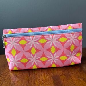 Clinique Flower Patterned Cosmetic Bag